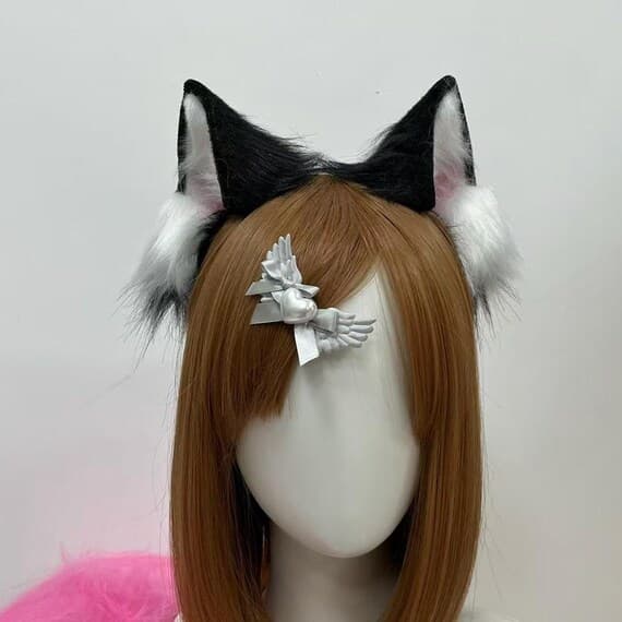 Premium handmade faux fur animal ears and tail set for cosplay, masquerades, and Halloween parties. Fluffy 3D design gives a lifelike animal look — perfect for fox, cat, wolf, or rabbit characters. Made with eco-friendly, hypoallergenic materials that feel silky and soft. Adjustable headband and tail strap ensure comfort and fit. Ideal for anime fans, furries, photographers, and costume lovers who want realistic handmade accessories for conventions and themed events.